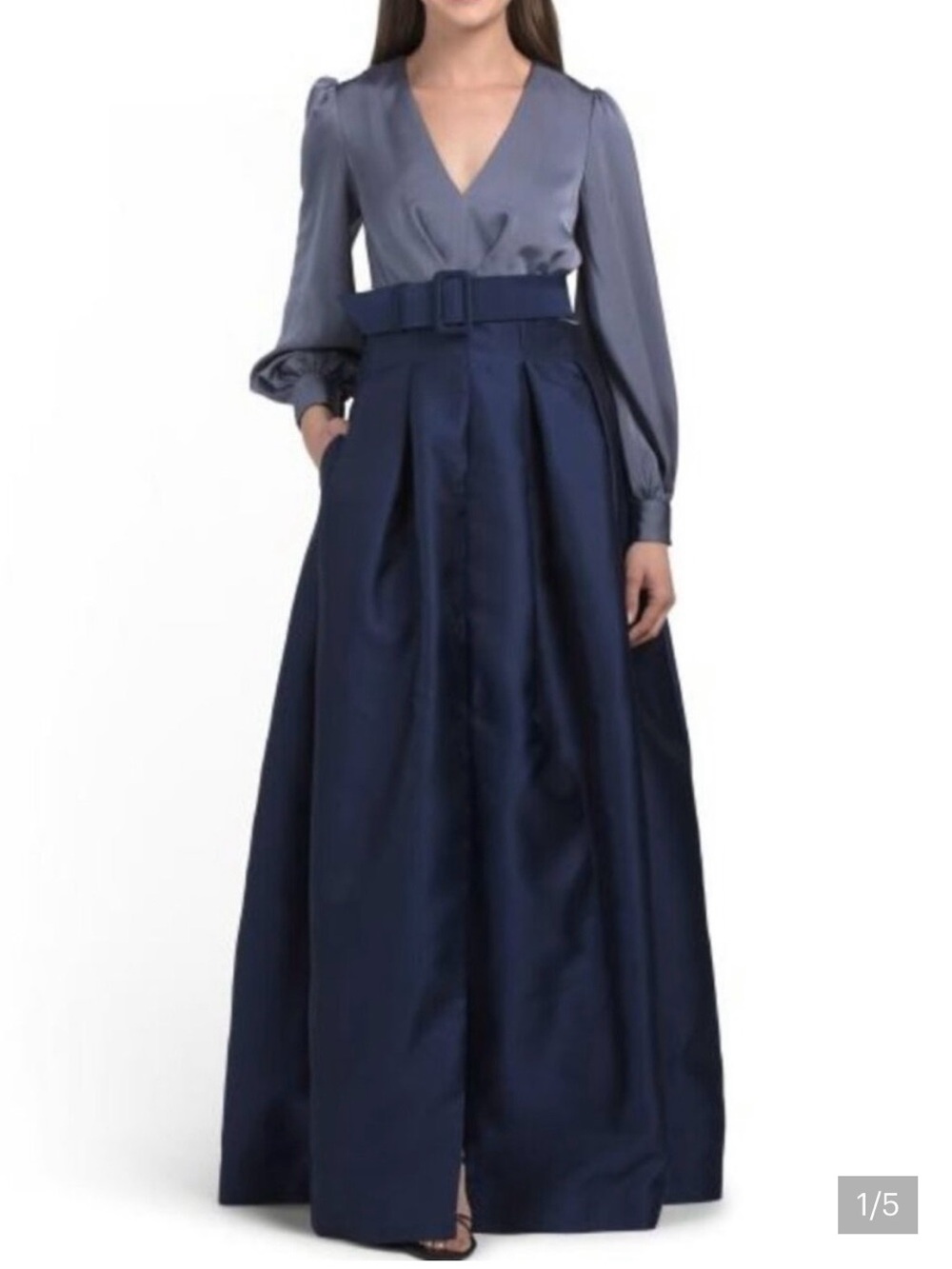 Sachin and Babi Zoe gown
